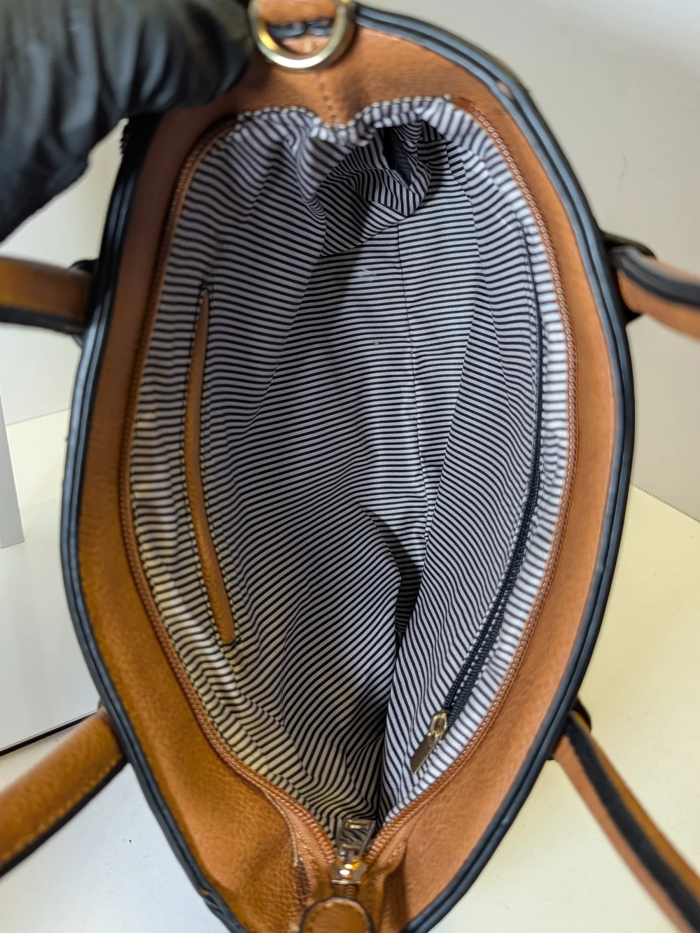 fashion bag structured tan